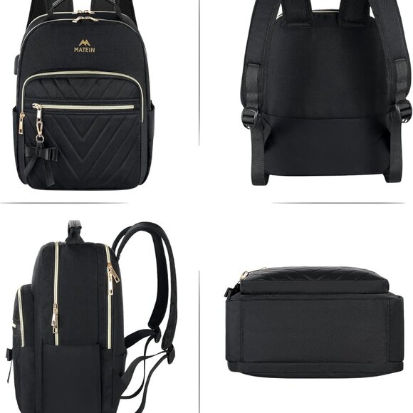 Lightweight Mini Backpack Purse for Daily Use - USB Charging & Organizer Bag - Picture 6 of 9